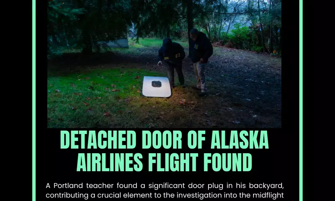 Detached Door of Alaska Airlines Flight Recovered