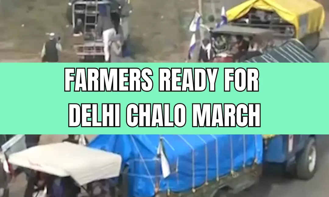 Farmers Start Their Delhi Chalo March