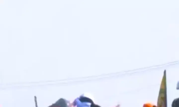 Water Cannon & Tear Gas Fired At The Farmers Near Singhu Border