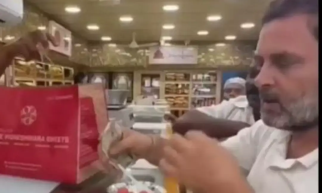 Rahul Gandhi Buys Sweets For Brother Stalin