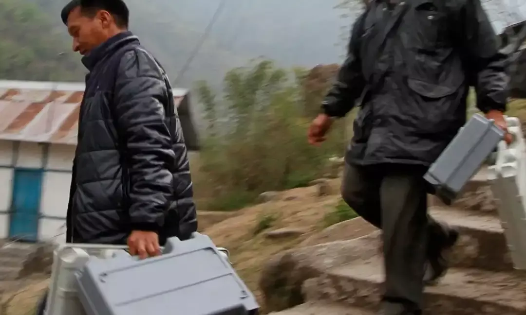 Its A Tough Terrain in Arunachal Pradesh For the Polling Staff