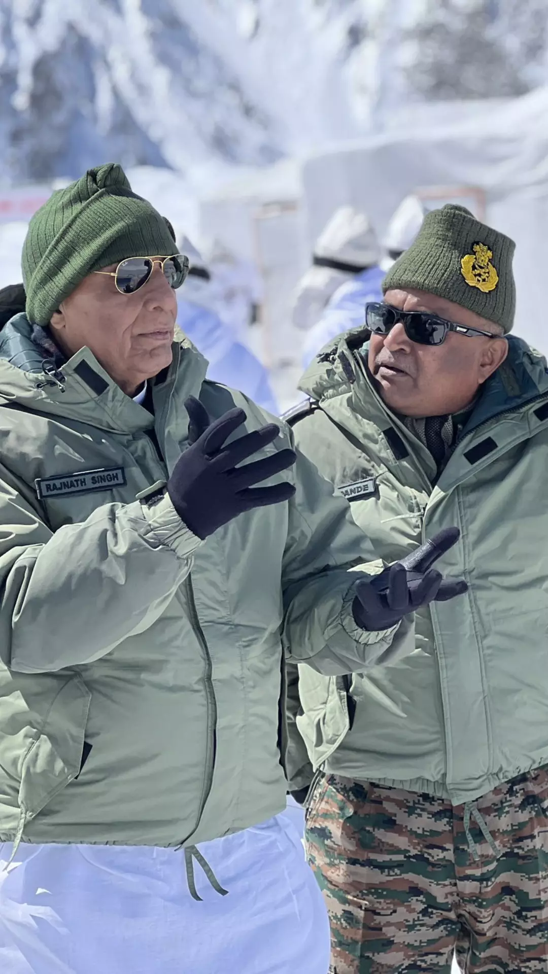Defence Minster Rajnath Singh Visits Siachen
