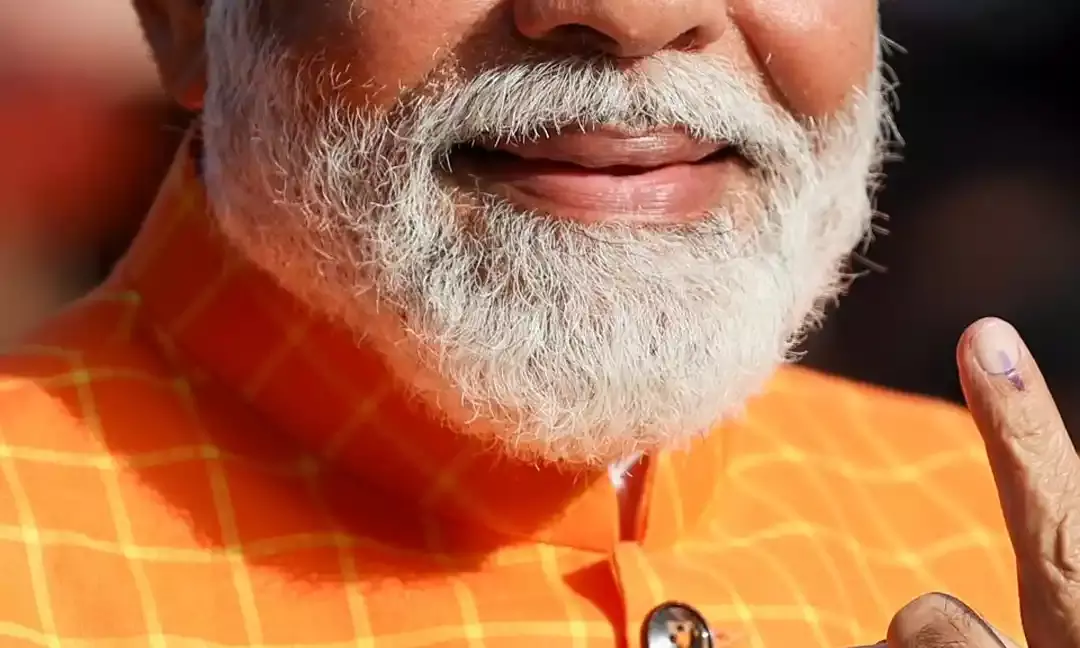 PM Narendra Modi Casts His Vote