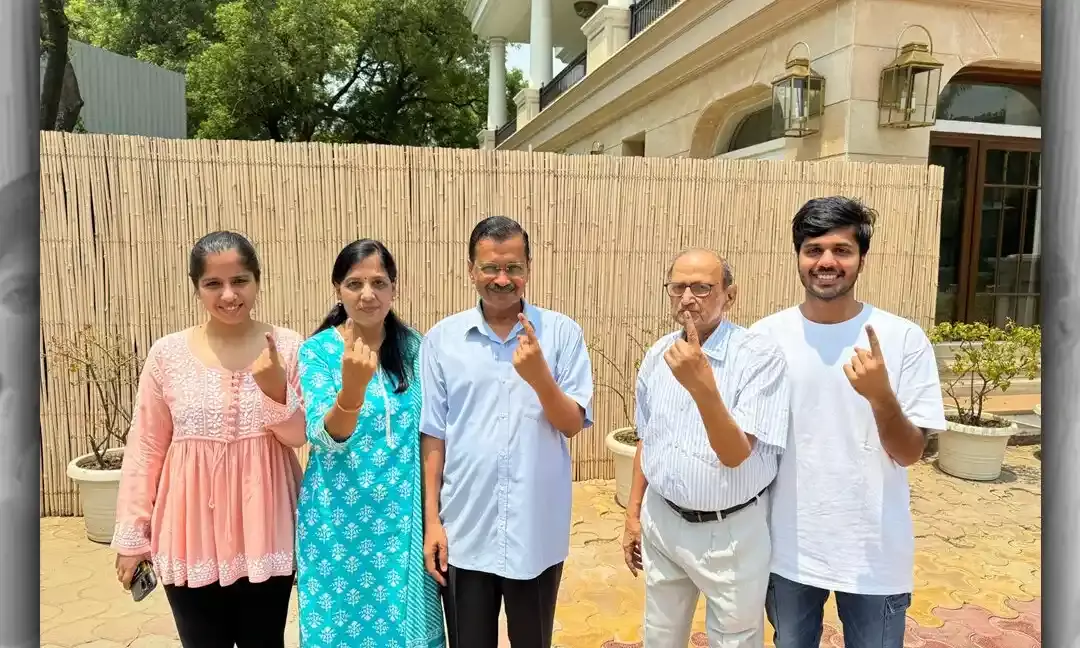 Arvind Kejriwal After Casting His Vote