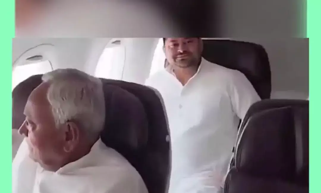 Nitish Kumar, Tejashwi Yadav Leave For Delhi In Same Flight