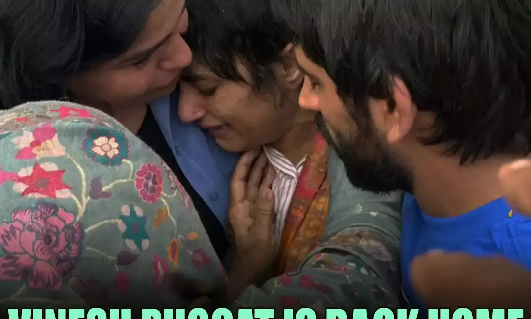 Vinesh Phogat Is Back Home