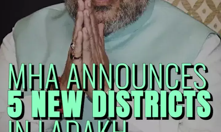 Home Minister Amit Shah Announces 5 New Districts In Ladakh