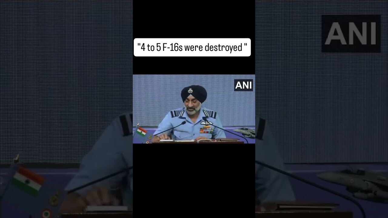 4–5 Pakistani F-16s Destroyed: Air Chief Details Massive Damage During Operation Sindoor 4–5 Pakistani F-16s Destroyed: Air Chief Details Massive Damage During Operation Sindoor