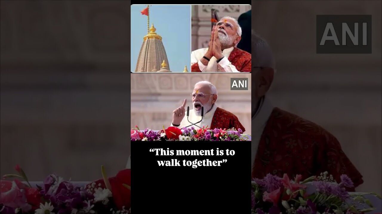 Ayodhya Flag Hoisting: PM Modi Gives A Call for a Ram Rajya-Inspired India